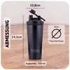 Asbirg Fitness Edelstahl Protein Shaker - 750ml Thermo Produktbild-Vorschau 9