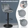 Yaheetech 2er Set Barhocker Barstuhl mit Rückenlehne & Produktbild-Vorschau 7