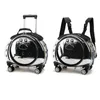 Pet Trolley Case Clear Ventilation Holes Silent Wheels Produktbild-Vorschau 3