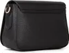 A black handbag is shown from a side angle against a white background. Podgląd zdjęcia produktu