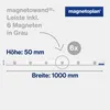 A product image showing a magnetic strip with dimensions and quantity indicators. Anteprima dell’immagine prodotto
