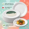 Pappteller Tevoria 22 cm, 100 Stück, weiß, geriffelt Produktbild-Vorschau 5