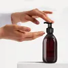 Oputec 3 x 300ml braune Seifenspender aus Kunststoff + Produktbild-Vorschau 3