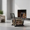 Regał na drewno kominkowe Relaxdays, metalowy, wymiary: Podgląd zdjęcia produktu 3