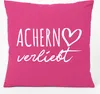 Huuraa Kissen Achern verliebt 40x40cm mit Füllung Fuchsia Produktbild-Vorschau 1