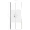 vidaXL Porte de douche semi-mate ESG 76x190 cm Voir les images du produit 5