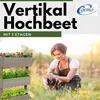 Coemo Mittleres Vertikalbeet Grau Hochbeet 3 Etagen inkl. Produktbild-Vorschau 7