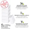 WENKO 6er Set Nachfüller Entfeuchter Cube 1kg Produktbild-Vorschau 2