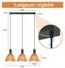 ZMH Lampada a sospensione in rattan a 3 fiamme lampada da Anteprima dell’immagine prodotto 9