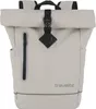 A front view of a roll-top backpack. Voir les images du produit