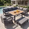 Flieks Gartenlounge-Set 6-tlg. mit Tisch & Bank, Produktbild-Vorschau 3