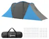 Outsunny tunnel tent, campingtent voor 4 personen, met 2 Productafbeelding-voorbeeld 1