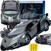 Lolex | RC športové auto - 1:12 - Sivé - S LED svetlami - Náhľad obrázku produktu 1