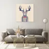 Bilder auf glas - Charakter Hirsch Illustration hipster - Produktbild-Vorschau 7