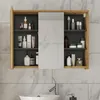 Badspiegelschrank Vicco Viola Eiche/Anthrazit 100 x 75 cm, Produktbild-Vorschau 9