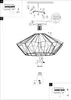 CARLTON 6 Wand-/Deckenleuchte Lampe Beleuchtung - H23,5 x Produktbild-Vorschau 9