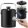 WELLHAUS Eiskübel mit Zange 1,3l Schwarz Produktbild-Vorschau 1