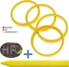 4X Zentrierringe 76,0 x 65,1 mm Hellgelb Felgen Ringe + 1x Produktbild-Vorschau 1
