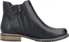 A black leather ankle boot is shown from the side against a white background. Anteprima dell’immagine prodotto