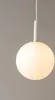 Lampa wisząca biała minimalistyczna nowoczesna szklana Podgląd zdjęcia produktu 3