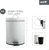 Pedálový odpadkový kôš 5 litrov biely Náhľad obrázku produktu 10