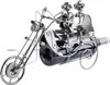 BRUBAKER portabottiglie coppia in moto scultura in metallo Anteprima dell’immagine prodotto 3