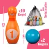 12-teiliges Kinder Bowling-Set für drinnen und draußen mit Produktbild-Vorschau 5