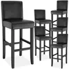 Barhocker aus Kunstleder - schwarz, 6er Set Produktbild-Vorschau 1
