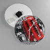 Wanduhr - Rund - Glasuhr - Großbritannien London Telefon Produktbild-Vorschau 2