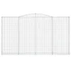 Gabionen mit Hochbogen 5 Stk. 400x30x220/240cm Verzinktes Produktbild-Vorschau 4