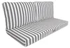Coussins pour salon de jardin déhoussable 100x50cm - Rayure Voir les images du produit 1