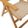 Gartenstühle 2 Stk. Beige Massivholz Akazie und Poly Rattan Produktbild-Vorschau 10