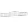 Gabionen mit Hochbogen 10 Stk. 400x50x40/60cm Verzinktes Produktbild-Vorschau 3