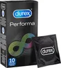 A box of Durex Performa condoms and one individual condom wrapper. Produktbild-Vorschau