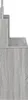 vidaXL Toaletní stolek se zrcadlem Grey Sonoma 96x39x142 cm Náhled obrázku produktu 5