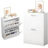 Schuhschrank weiß Schuhregal Kommode Garderobe Loft modern Produktbild-Vorschau 1