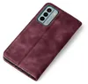 A burgundy flip case for a smartphone is shown against a white background. Produktbild-Vorschau