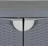 vidaXL Gartenschrank Grau 65x45x88 cm PP Rattan-Optik Produktbild-Vorschau 5