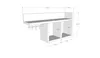 Skye Decor, Pare - White, Wandregale, Weiß, Produktbild-Vorschau 3