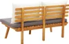 vidaXL Gartenbank mit Kissen 115 cm Massivholz Akazie Produktbild-Vorschau 3