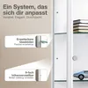 K-Möbel Glasvitrine stehend in Weiss (176x37x33 cm) mit 4 Produktbild-Vorschau 5