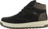 A side view of a black and brown men's boot. Anteprima dell’immagine prodotto