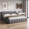 Łóżko tapicerowane INONEFT, 140 x 200 cm, podwójne łóżko z Podgląd zdjęcia produktu 1