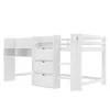 Kinder-Hochbett 90x200 weiß – Hausform mit Riesen-Stauraum Produktbild-Vorschau 8
