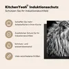 KitchenYeah© Herdabdeckplatte Porträt - Löwe - Schwarz und Produktbild-Vorschau 6