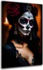 La Calavera Catrina im Spitzenkleid Wandbild Leinwandbild Produktbild-Vorschau 1