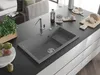 Mexen Omar Evier en granit 1 bassin 800 x 480 mm, gris, Voir les images du produit 2