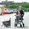 Invalidný vozík VEVOR, ľahká hliníková transportná stolička Náhľad obrázku produktu 5