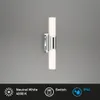 Lámpara de pared LED, color cromado, blanco, fabricada en Vista previa de la imagen del producto 1