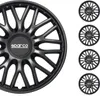 Sparco kryty nábojov 15 palcov Roma šedá čierna 4ks Náhľad obrázku produktu 1